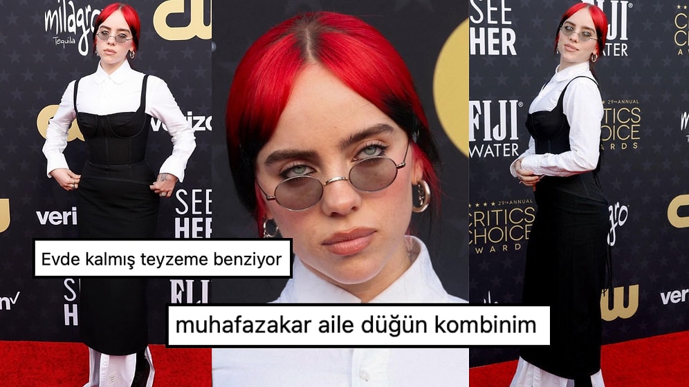 Billie Eilish'in Critics Choice Awards 2024'te Giydiği "Tuhaflık Abidesi" Kıyafeti Oldukça Dikkat Çekti