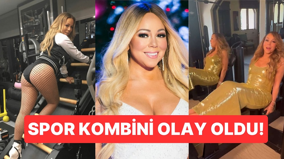 Fitliğinden Ödün Vermeyen Mariah Carey'nin Abiye Elbiseli Spor Salonu Kombini 'Yok Artık' Dedirtti