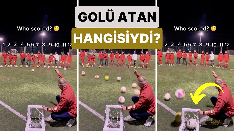 Miniklerin Aynı Anda Kaleye Şut Çekip Golü Atanın Kim Olduğunun Tahmin Edilmesini İstedikleri Eğlenceli Anlar