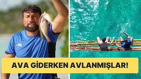 Survivor'da Balık Tutmak İçin Denize Açılan Yasin ve Poyraz Akıntıya Kapılıp Kurtarılmayı Bekledi