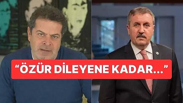 YouTube’de yaptığı yayınlarla gündemi değerlendiren gazeteci Cüneyt Özdemir, Mustafa Destici'nin “terörün tüm unsurlarına karşı topyekûn mücadele edilmelidir' paylaşımı altında birçok siyasi partiye yer vermesine tepki gösterdi.
