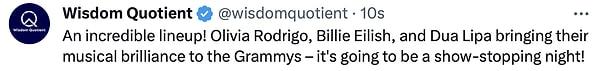 7. "İnanılmaz bir kadro! Olivia Rodrigo, Billie Eilish ve Dua Lipa müzikal dehalarını Grammy'lere taşıyor - şov dolu bir gece olacak!"