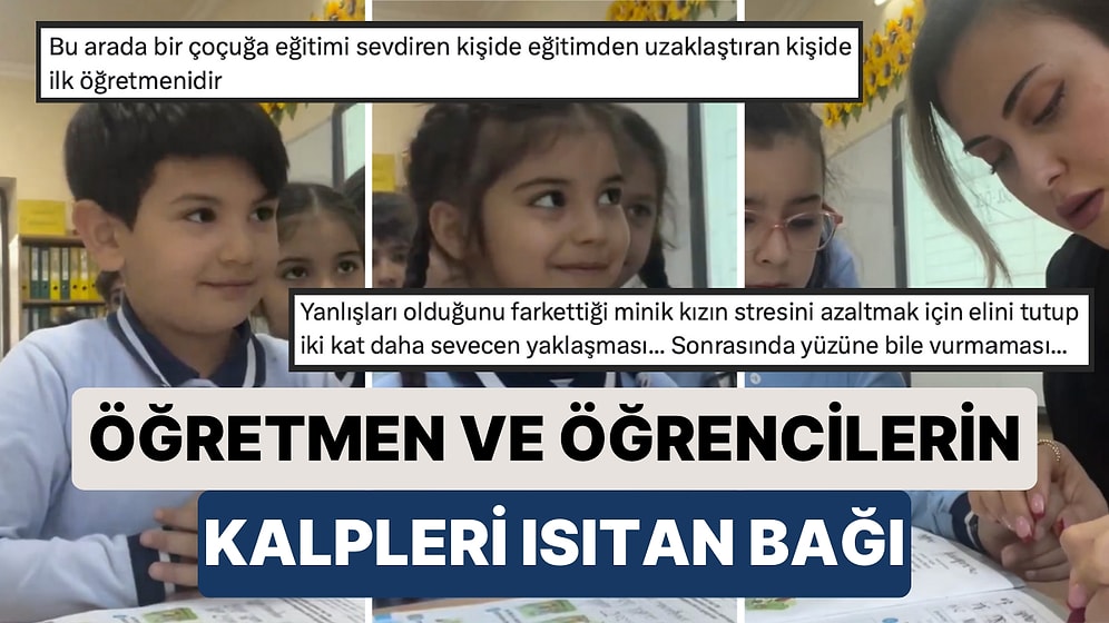 Azerbaycan'da Bir Okulda Öğrencilerin Öğretmenlerine Hayranlık Dolu Bakışları Kalpleri Isıttı