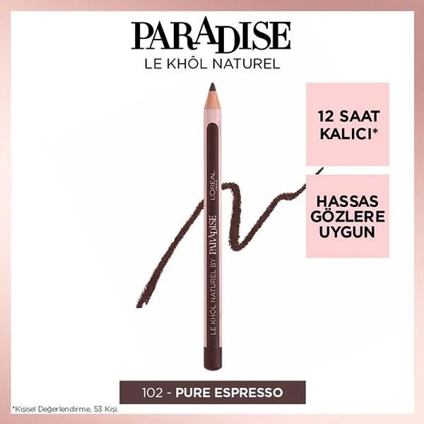 11. L'Oréal Paris Paradise Le Khol Göz Kalemi 102 Pure Espresso