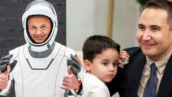 Yeğeni Karan Gezeravcı, 'kanka' diye seslendiği amcasından uzaydan yıldız getirmesini istedi.