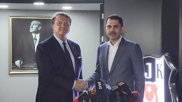 Murat Kurum önce "Beşiktaş Spor Kulübü" diyerek Beşiktaş Jimnastik Kulübü'nün ismini yanlış söyledi. Hem de Başkan Hasat Arat'a "Hasan At" diye hitap etti.