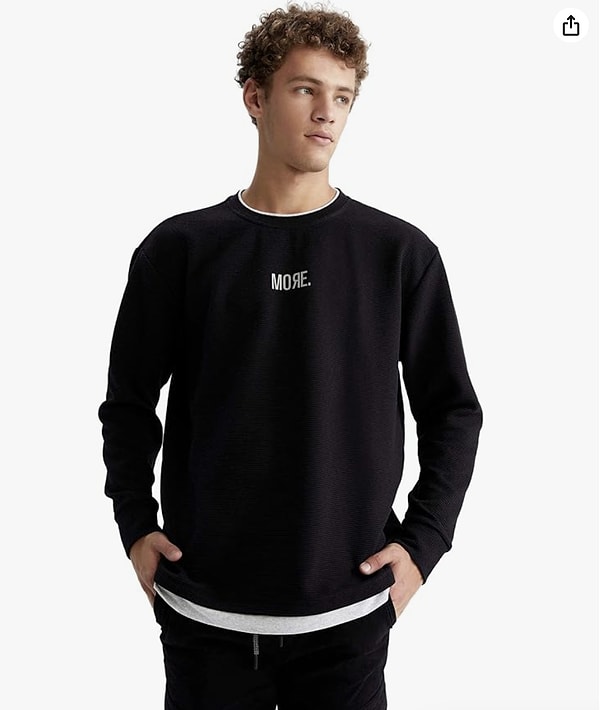 15. DeFacto Erkek Baskılı Sweatshirt