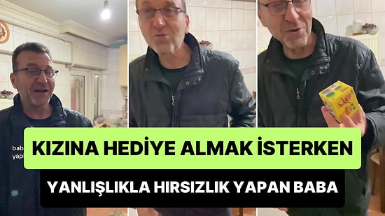 Kızına Hediye Almak İsterken Farkında Olmadan Hırsızlık Yapan Babanın Tatlış Hikayesi