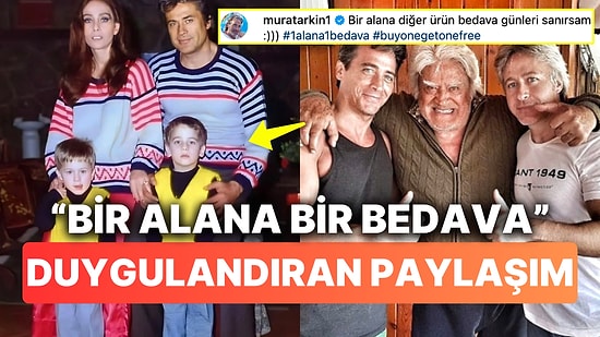 Miras Davası Gündemi Sarsarken Murat Arkın'dan Babası Cüneyt Arkın'la "Bir Alana Bir Bedava" Pozu