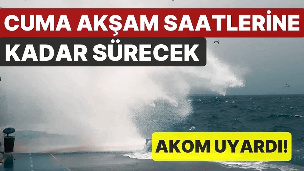 İstanbullular Dikkat! AKOM, Soğuk ve Yağışlı Havaya Karşı Uyardı
