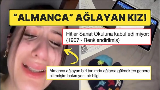 Sınava Çalışırken Hararetli Bir Şekilde Almanca Konuşarak Hitler'e Dönüşen Kız