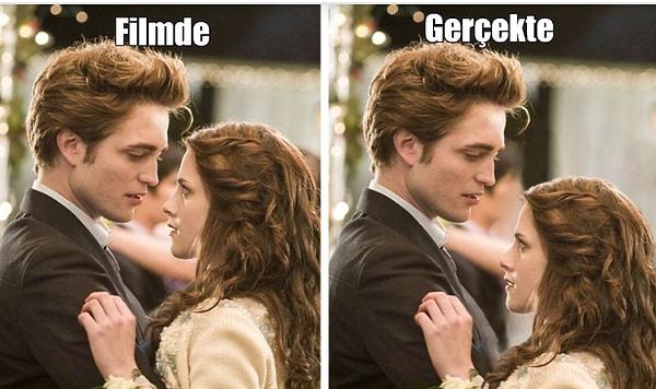 1. The Twilight Saga serisinden Bella Swan ve Edward Cullen mükemmel çift olarak akıllarımıza kazınmıştı.