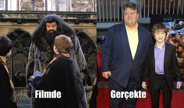 5. Robbie Coltrane, Harry Potter serisinde normal bir insandan en az iki kat daha uzun olan Hagrid karakterini canlandırıyordu.