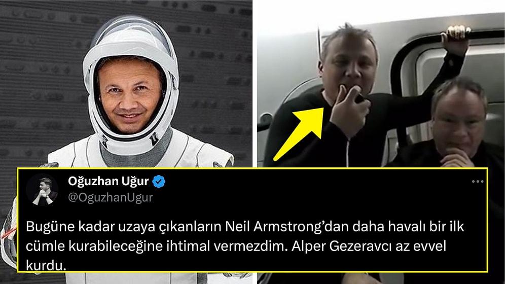 Milli Gururumuz Alper Gezeravcı, Uzaya Çıktıktan Sonra Çok Merak Edilen İlk Konuşmasını Yaptı