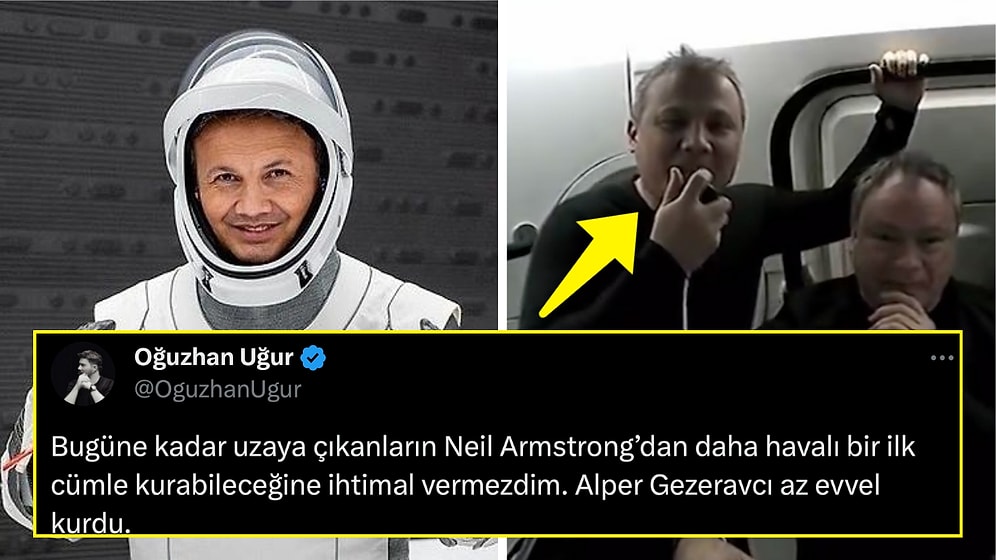 Milli Gururumuz Alper Gezeravcı, Uzaya Çıktıktan Sonra Çok Merak Edilen İlk Konuşmasını Yaptı