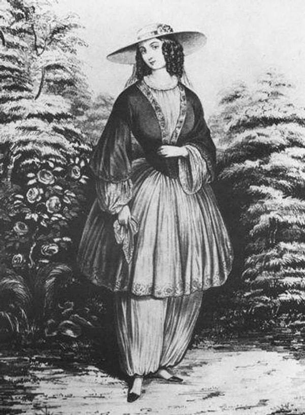 ABD'de 19. yüzyılın ortalarında kadın giyim normlarına meydan okuyan bir moda hareketi başladı.