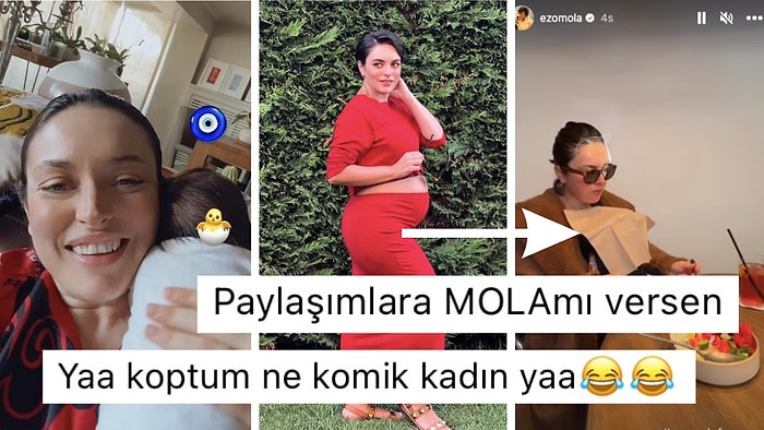 Ezgi Mola'nın Yemek Yerken Oğluna Yağ Kir Pas Gelmesin Diye Aldığı Önlem "Ana Gibi Ana" Dedirtti