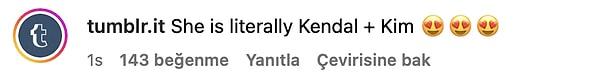2. "O kelimenin tam anlamıyla Kendall + Kim 😍😍😍"