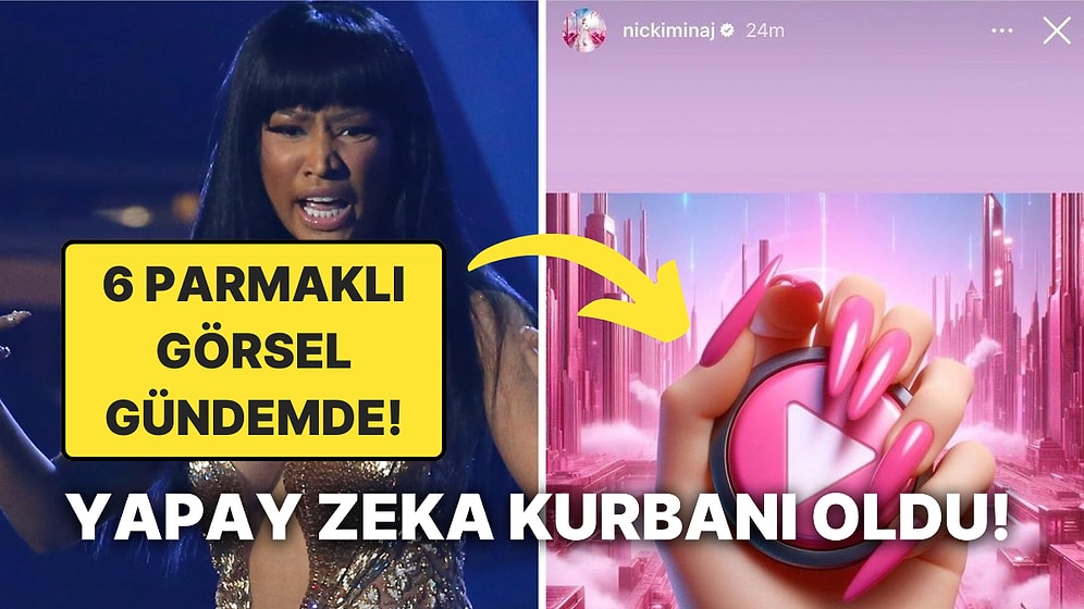 Ünlü Rapçi Nicki Minaj'ın Albüm Tanıtımlarında Yapay Zekayla Üretilmiş Görseller Kullanması Hayranlarını Üzdü