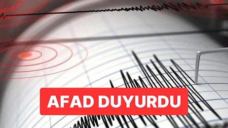 Sivas'ta 4.4 Büyüklüğünde Deprem