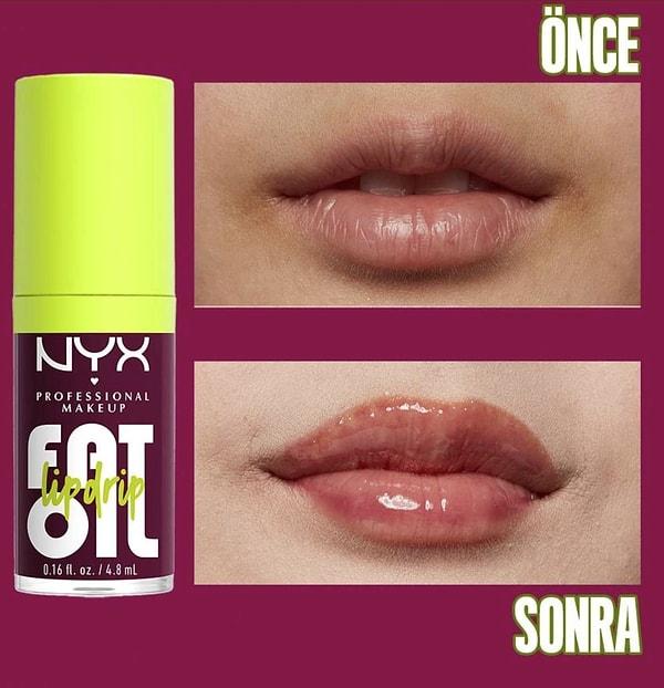 Nyx Professional Makeup Fat Oil Lip Drip Parlatıcı Dudak Yağı
