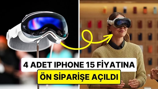 Apple'ın Yeni Sanal Gerçeklik Başlığı Vision Pro, Ön Siparişe Açıldı: Yoğun Talep Teslimatları Geciktirecek!