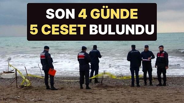 Antalya’nın Manavgat ilçesi Çenger ve Denizkent mahallelerinde sahilde cinsiyeti belirlenemeyen 2 ceset bulundu. Kentin Serik, Manavgat ve Alanya sahillerinde 73 kilometrelik mesafede 4 günde 5 ceset bulundu.