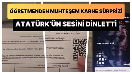 Karneye QR Kod Ekleyen Öğretmen, Ata'nın Kalbimizde Yaşayan Sözlerini Yapay Zeka ile Öğrencilerine Dinletti