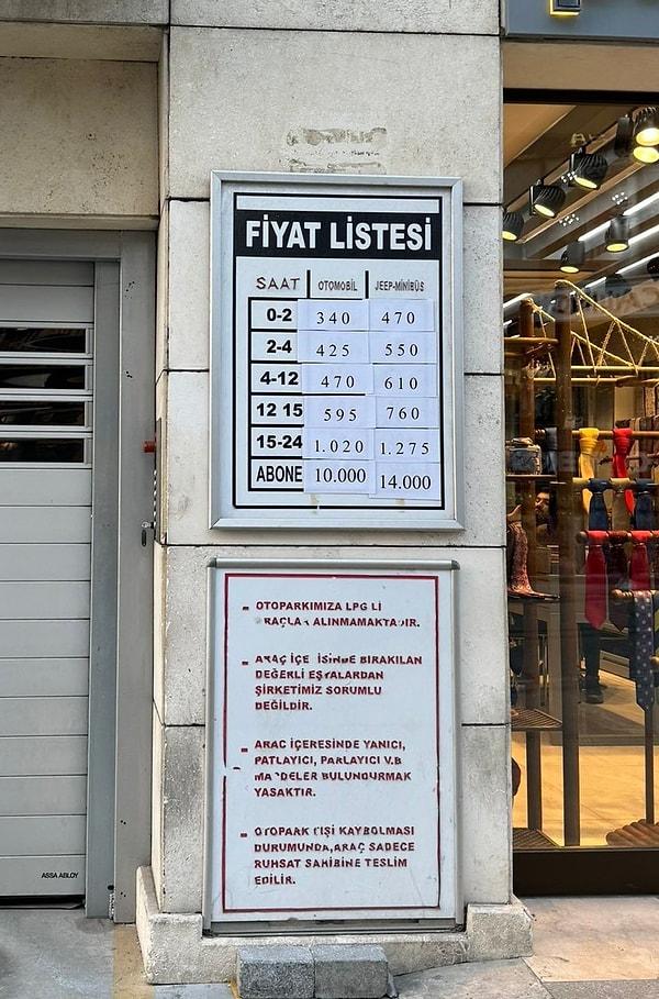 İstanbul Laleli'deki otopark ücretleri de X'te en çok konuşulanlar arasındaki yerini aldı.