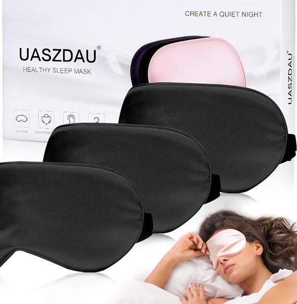 1. Uyku maskesi, uykunuzun kalitesini artırmanın yanı sıra, göz yorgunluğunu azaltmaya ve uykuya geçişi kolaylaştırmaya da yardımcı olur.