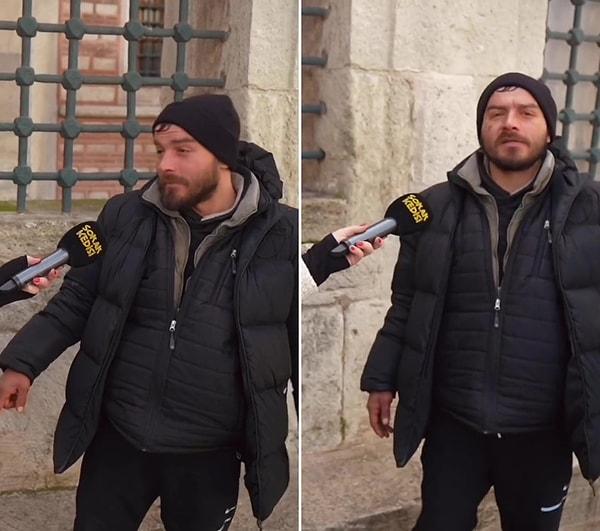 Sokak Kedisi muhabiri Ebru Uzun Oruç'un yanına gittiği vatandaş, 'Kimseye zararım yok, ekmeğimi çöpten kazanıyorum' dedi.