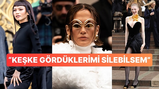 Jennifer Lopez ve Zendaya Paris'teki Schiaparelli Moda Şovunda Giydikleri Kıyafetlerle Gözlerimizi Kanattılar
