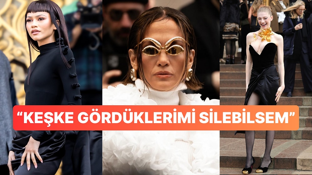 Jennifer Lopez ve Zendaya Paris'teki Schiaparelli Moda Şovunda Giydikleri Kıyafetlerle Gözlerimizi Kanattılar