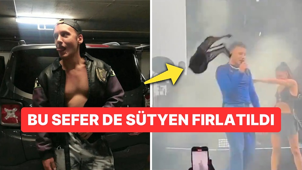 Bir Şeyler Fırlatma Modası Bitti Diyorduk ki Edis'in Konserinde Sahneye İç Çamaşırı Fırlatıldı!