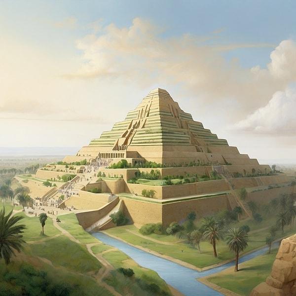 8. Zigguratlar teraslı bir tasarıma sahip katmanlı yapılardı.