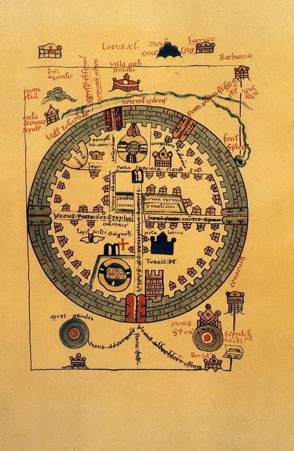 4. Haçlıların Kudüs haritası, 1072.