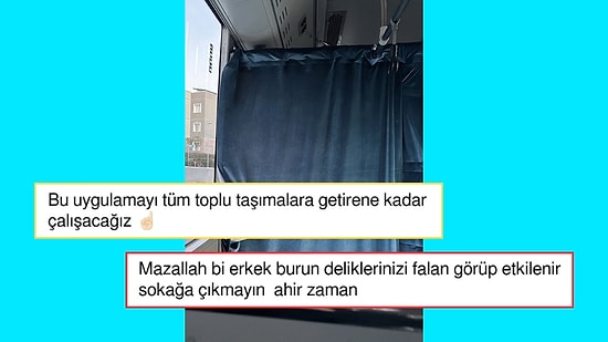 'Toplu Taşımada Kadın ve Erkek Birbirini Görmesin' Diye Perde Olmasını İsteyen Kişi Tepki Çekti