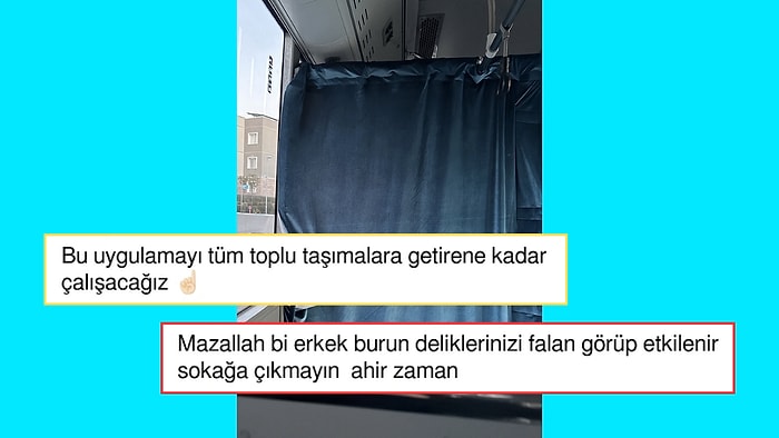 'Toplu Taşımada Kadın ve Erkek Birbirini Görmesin' Diye Perde Olmasını İsteyen Kişi Tepki Çekti