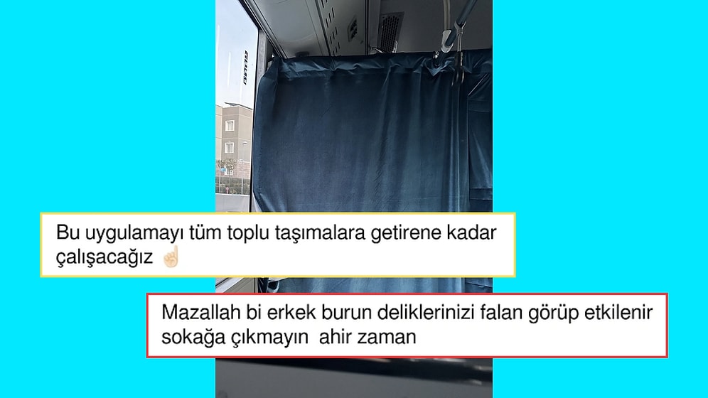 'Toplu Taşımada Kadın ve Erkek Birbirini Görmesin' Diye Perde Olmasını İsteyen Kişi Tepki Çekti
