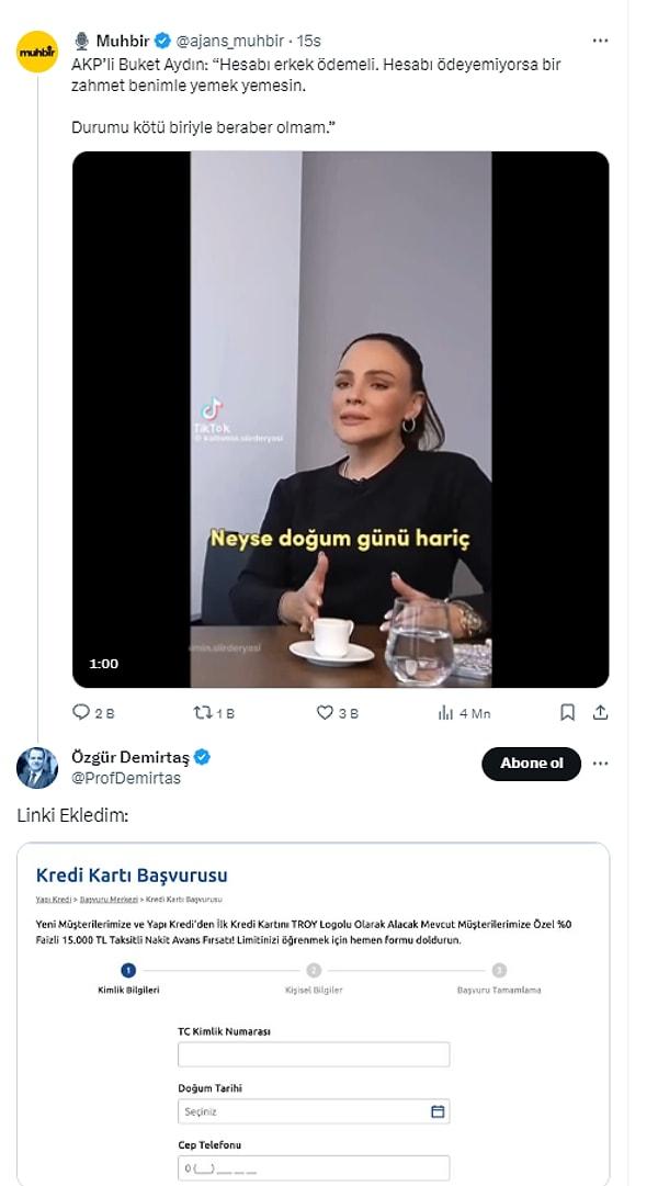 Ekonomist Prof. Dr. Özgür Demirtaş da Şahan Gökbakar'ın bu videosunun ardından X (Twitter) üzerinden yaptığı bu yorumla tansiyonu bir miktar daha yükseltti.