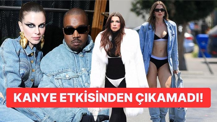 Kanye West'in Eski Sevgilisi Julia Fox Kar Soğuğunda Bikinisinden Vazgeçmedi