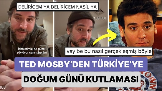 Bir Kadın Türkiye'deki Kardeşinin Doğum Gününü HIMYM Dizisinin Ted Mosby'si Josh Radnor'a Kutlattı