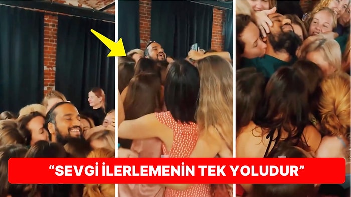 Birbirlerine Sarılarak Sevgi Çemberi Oluşturan Grubun Meditasyon Anları