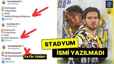Fenerbahçe'nin Başakşehir Maçı Öncesi Paylaşımında Stadyum İsmini Yazmaması Dikkatlerden Kaçmadı