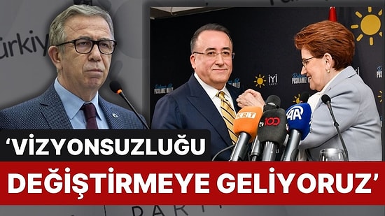 İYİ Parti'den Mansur Yavaş'a 'Vasat Yönetim' Göndermesi! 'Vizyonsuzluğu Değiştirmeye Geliyoruz'