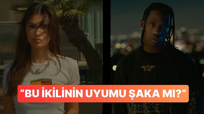 Rapçi Travis Scott En Sevilen Şarkısı "I Know" için Ünlü Manken Emily Ratajkowski'nin Oynadığı Bir Klip Çekti