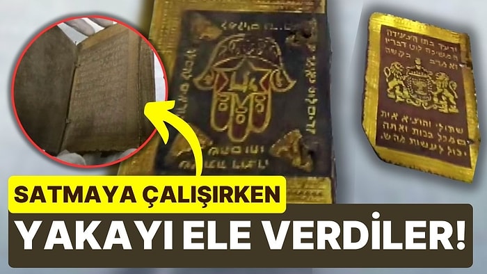 Satmaya Çalışırken Yakayı Ele Verdiler! Kahramanmaraş'ta 1300 Yıllık Tevrat Ele Geçirildi