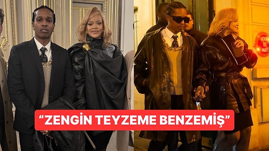 Rihanna ve ASAP Rocky'nin Fransa'nın First Lady'si ile Tanışmaya Giderken Yaptığı Kombinler Çok Konuşuldu