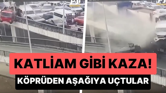 Mısır'da Köprüde Freni Patlayan Kamyon Katliam Yaptı: Çarptığı Araçlar Köprüden Aşağı Uçtu!