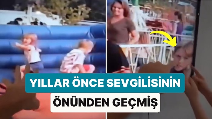 Görünmez İp Teorisi Bir Kere Daha Gerçek Oldu! Bir Adam Sevgilisinin Çocukluk Videosunda Kendisini Gördü